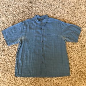 Men’s Royal Robbins blue & white collared shirt XL